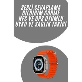 Akıllı Saat Android Ve İos Uyumlu 49 Mm Nfc Özelliği Gps Takibi