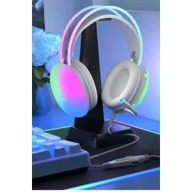 Kulak Üstü Kablosuz Bluetooth Kulaklık Unısex Renkli Işıklı Kulaklık