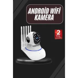 LED Aydınlatmalı 5 Antenli Motorlu 1080P Wifi Kamera Sensörlü
