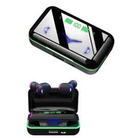 Extra Bass Kablosuz Kulaklık Işıklı Bluetooth Kulaklık Powerbank Özellikli