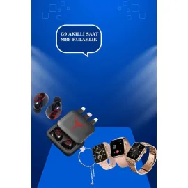Powerbank Özellikli Bluetooth Kulaklık Ve Nabız Ölçer Akıllı Saat Bileklik Hediyeli