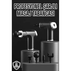 Masaj Aleti Masaj Tabancası Darbeli Şarjlı Kas Ve Vücut Ağrıları İçin