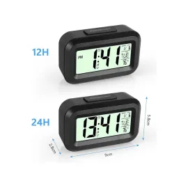 Dijital Masa Saati Termometreli Takvim Çalar Saat Led Ekran Pilli