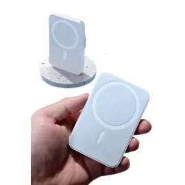 Kablosuz Magsafe Hızlı Şarj 5.000 Mah Kablosuz Şarj Cihazı