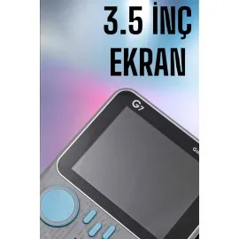 Mini Atari El Atarisi 3.5 Inç Ekran Çift Konsol 666 Adet Retro Oyun Gameboy El Atarisi