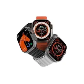 Yeni Model Akıllı Saat Ultra Smart Watch Gümüş Kasa 45Mm Titreşim