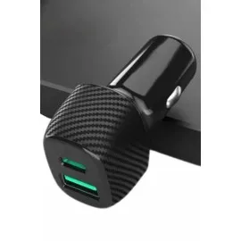 38W Oto Çakmaklık Araç Içi Şarj Cihazı Hızlı Şarj Uzun Ömürlü