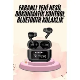 Yeni Nesil Pro Ekranlı Bluetooth Kulaklık 5.0 Bluetooth