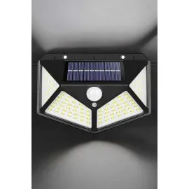Güneş Enerjili Bahçe Aydınlatma Lambası Solar 100 Led Lamba