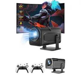 4K Android Smart Wi-fi Çift Kollu Projeksiyon Game Box Kumandalı Taşınabilir