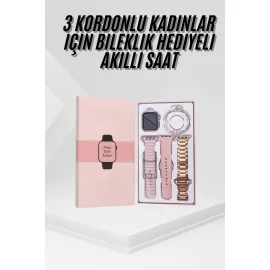 Yeni Nesil Kadın Akıllı Saat Rose Gold Android Ve İos Uyumlu