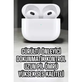 Bluetooth Kulaklık 3.nesil Kablosuz Uzun Pil Ömrü Dokunmatik Kontrol