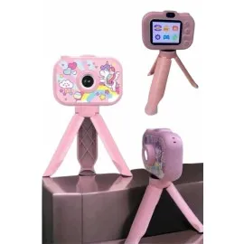 Çocuklara Özel Ayaklı Mini Fotoğraf Makinesi Dijital LCD Ekran