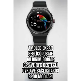 Akıllı Saat Dokunmatik Ekran Sesli Görüşme Ve Bildirim Görme Sağlık Takibi