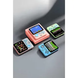 Mini Atari El Atarisi 3.5 inç Ekran Çift Konsol 666 Adet Retro Oyun Gameboy El Atarisi