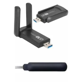 Wifi Alıcı Dual Band Usb 3.0 Adaptör Kablosuz Windows 7/8/10/11