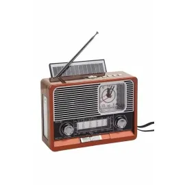 Saatli Fenerli Bluetooth Nostaljik Radyo Aux Sd Usb Girişli Bluetooth Hoparlör