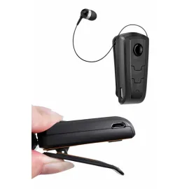 Makaralı Bluetooth Kulakiçi Yaka Kulaklığı Kablosuz Kulaklık