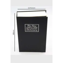 Kilitli Gizli Kasa Sözlük Kumbara Kitap Sözlük Görünümlü 18cm