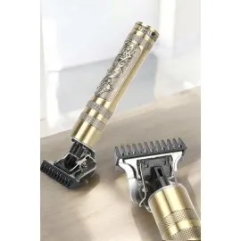 Profesyonel Şarjlı Saç Ve Sakal Şekillendirici Çizik Tıraş Makinesi