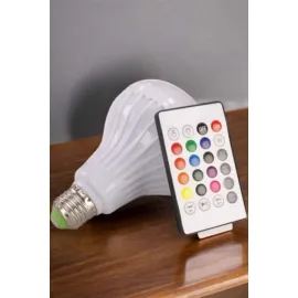 Kablosuz Bluetooth Hoparlör Led Lamba