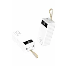 Powerbank 60.000 Mah Taşınabilir Şarj Hızlı El Fenerli Dijital Göstergeli