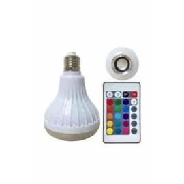 Lamba Hoparlör Ampül Görünümlü Renk Değiştirebilen Android Ve İos Uyumlu