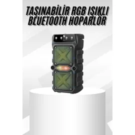 Çift Çıkışlı Güçlü Bataryalı Kablosuz Yüksek Ses Kaliteli Bluetooth Hoparlör