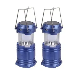 Kamp Lambası Solar Şarjlı Kızaklı Kamp Feneri Led Lamba Işıldak