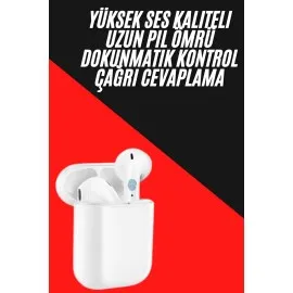 Yeni Nesil Çift Mikrofonlu Dokunmatik Kablosuz Bluetooth Kulaklık
