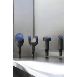 4 Başlıklı Darbeli Şarjlı Masaj Aleti Tabancası Kablosuz