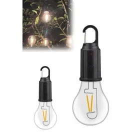 Taşınabilir Şarjlı Led Ampul Askılı Lamba Kamp Bahçe Lambası