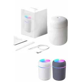 Humidifier Led Işıklı Mini Ortam Oda Kokusu Aromaterapi Buhardanlık