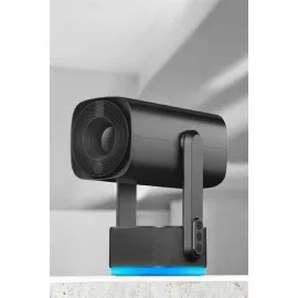 Akıllı Projeksiyon Powerbankli Taşınabilir Sinema Projektörü 4K Hd Kaliteli