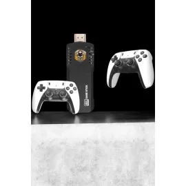 8K Android TV Gme Stick Video Oyun Konsolu Aile Retro 35000 Oyunlu Çift Kollu