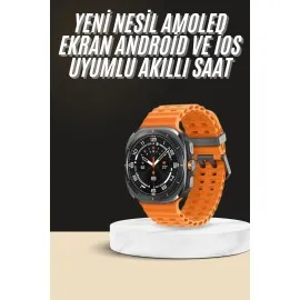 Akıllı Saat Unısex Zarif Görünümlü Titanyum Kasa Amoled Ekran Müzik Dinleme