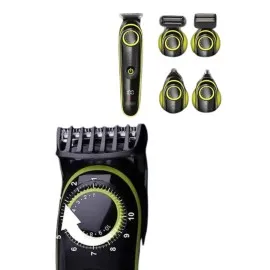 5 Başlıklı Şarjlı Tıraş Makinesi Led Ekran Saç Sakal Ense Tıraşına Uygun Bakım Seti