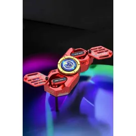 Kırmızı Kablosuz Bluetooth Kulaklık Stres Çarklı Oyuncu Kulaklığı