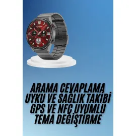 Çağrı Cevaplama Sesli Asistan Çoklu Dil Desteği 5.0 Bluetooth Akıllı Saat