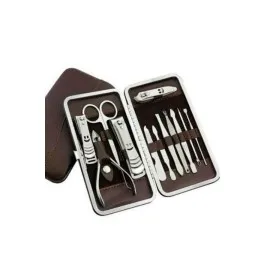 12 Parça Paslanmaz Çelik Kompakt Ve Taşınabilir Manikür Makası Tırnak Makası