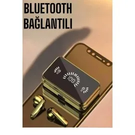 Aynalı Bluetooth Kulaklık Telefon Standlı Dijital Göstergeli