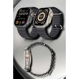 Yeni Nesil Ultra Akıllı Saat Titreşimli, Uyku & Sağlık Takibi, Çift Kordon