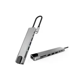 8 Portlu Macbook Çevirici Type C Hub  Sd Tf Usb Çoğaltıcı Ethernet