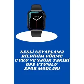 Akıllı Saat Nabız Ölçebilen Adımsayar Kalori Hesaplama Tema Değiştirme Gps Uyumlu