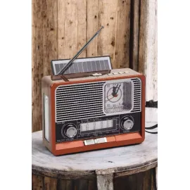 Nostaljik Radyo USB,AUX Ve SD Kart Girişli Bluetooth Bağlantılı