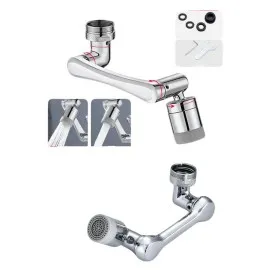 Dönen Musluk Başlığı 1080 Derece Ayarlanabilir Filtreli Sprey Uç