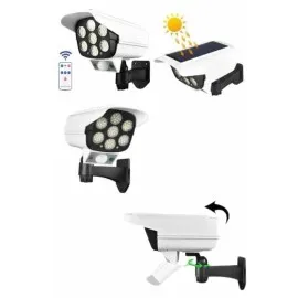 Kamera Görünümlü Led Lamba Dönebilen Bahçe Aydınlatması Duvar Lambası