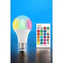 Led Ampul Enerji Dostu Rgb Işıklı 100W Led Işık