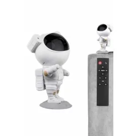 Gece Lambası Astronot Bluetooth Hoparlörlü Galaksi Işık Projektörü