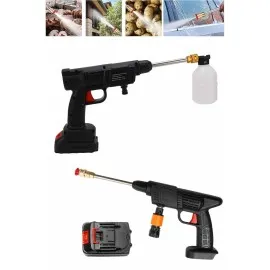 Oto Araba Yıkama Şarjlı Ve Yüksek Basınçlı Oto Yıkama Ve Sulama Tabancası